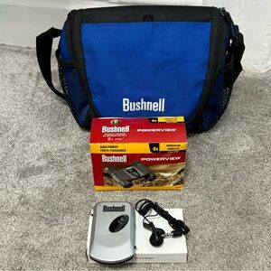 NWT Bushnell Blue and Black Binocular Set with Case.